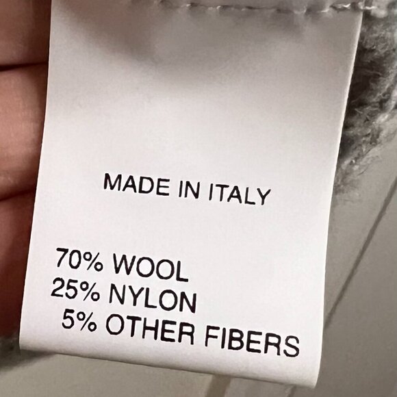 Gianetti Mens Gray Knit 1/4 Zip Wool Knit Sweater Size L - Picture 7 of 7